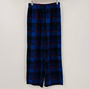 Eddie Bauer Pajamas Pants Super Soft Unisex Kids 14/16 Blue Red Black